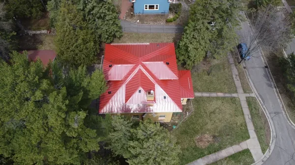 Buffalo Continuous Red Standing Seam — Collins Roofing