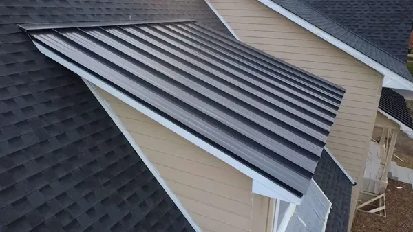 Edina Standing Seam Feature — Collins Roofing