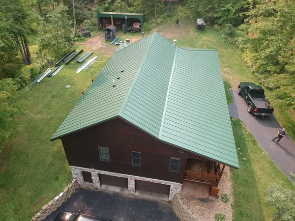 Rice Lake Evergreen Standing Seam — Collins Roofing